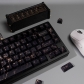 Black Marble 104+25 Full PBT Dye-subbed Keycaps Set for Cherry MX Mechanical Gaming Keyboard